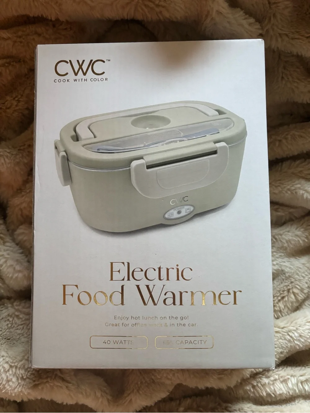 CWC Electric Food Warmer - Cream